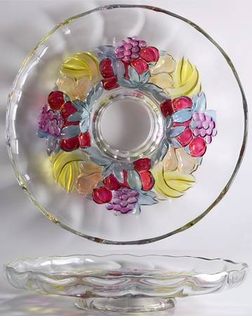Garland Flashed Purple Grapes by Indiana Glass