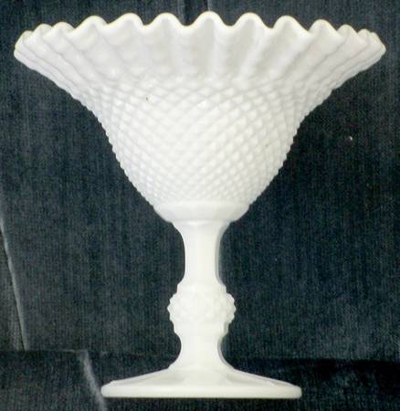 Diamond Point Milkglass by Ivima