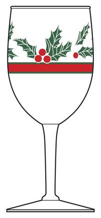 Holly & Berries by Libbey Glass Company