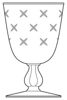 Stardust (Gray Cutting, 3003) by Libbey Glass Company