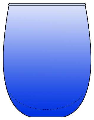 Geometrix Cobalt (Undecorated) by Libbey Glass Company