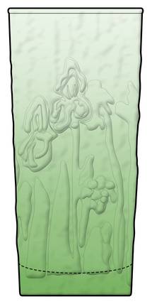 Iris Spanish Green by Libbey Glass Company