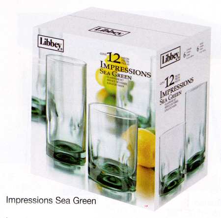 Impressions Sea Green by Libbey Glass Company