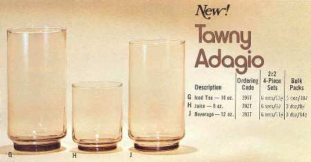 Adagio Tawny by Libbey Glass Company