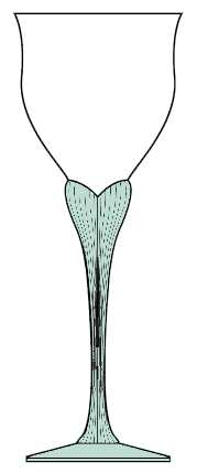 Sea Mist Turquoise Frosted Stem by Mikasa