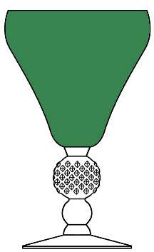 Old English Venetian Emerald (Golf Ball Stem) by Morgantown