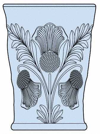 Inverted Thistle Blue by Mosser (Ohio)