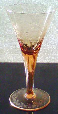 Maharani (Amber, Gold Trim) by Moser