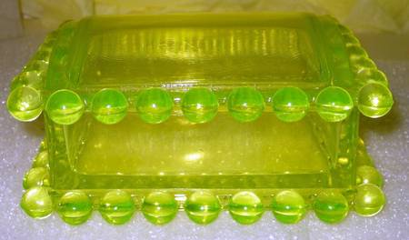 Candlewick Vaseline by Mosser (Ohio)