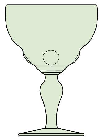 Moondrops-Jade Green by New Martinsville