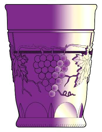 Grape and Cable Amethyst by Northwood