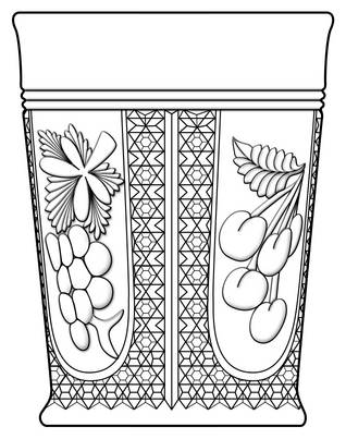 Grapevine & Cherry Sprig (Clear) by Northwood