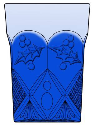 Panelled Holly-Blue Opalescent by Northwood