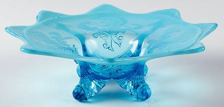 Intaglio Blue Opalescent by Northwood
