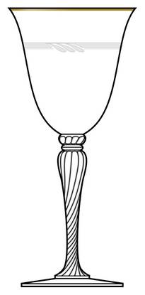 Hospitality (No Go Bnd, Gold Trim) by Oscar de la Renta