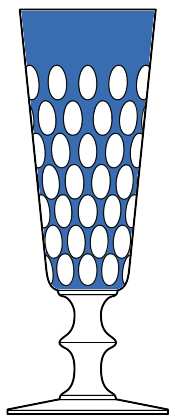Cleopatre Blue by St Louis