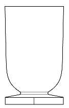 Elysee (Clear Bowl Clear Foot) by Sasaki