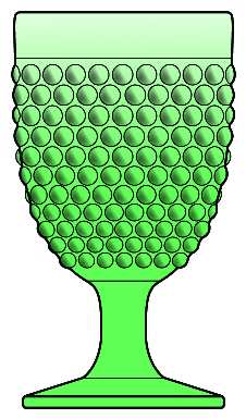 Hobnail Lime Green by Smith Glass 
