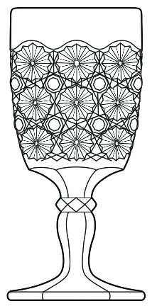 Daisy and Button Clear by Smith Glass 