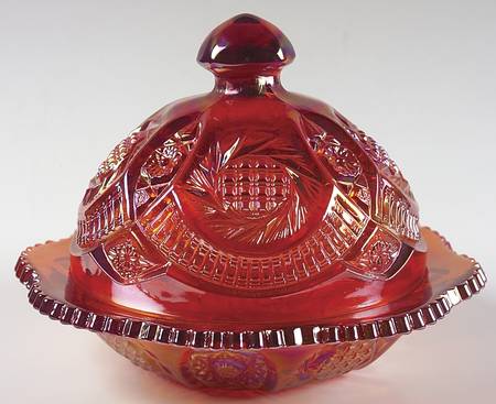 Sunburst Ruby Carnival by Smith Glass 