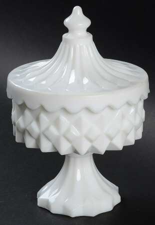 Carousel Milk Glass by Smith Glass 