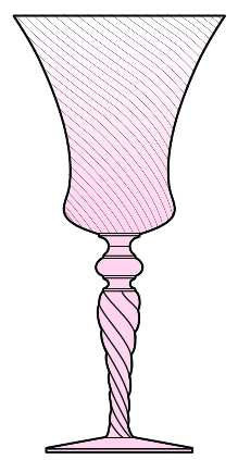 15022 Pink (Swirl Optic) by Tiffin-Franciscan