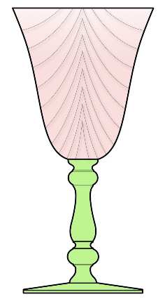 15001-10 (Pink and Green) by Tiffin-Franciscan