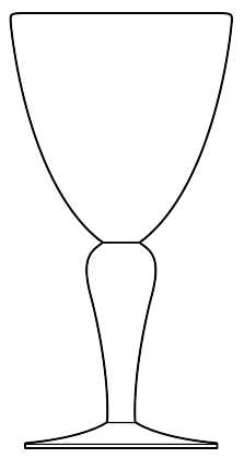 Clear Glass Tapered by Tag Ltd