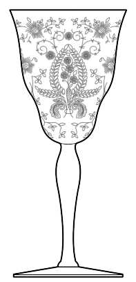 Prelude (Long Stem, Rippled Bowl) by Viking