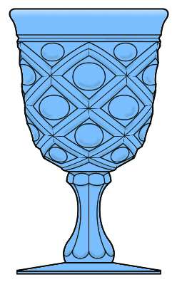 Diamond and Thumbprint Light Blue by Viking