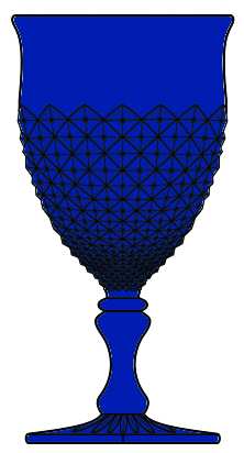 English Hobnail Cobalt (Square Foot) by Westmoreland