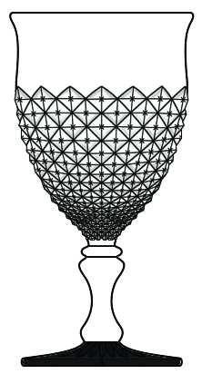 English Hobnail Black (Square Base) by Westmoreland