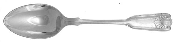 Fiddle Thread & Shell (Silverplate) by Cooper Bros & Sons