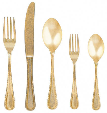 Ancestral (Gold Electroplate) by Costa Nova Flatware