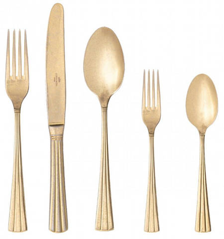Vime (Gold Electroplate) by Costa Nova Flatware
