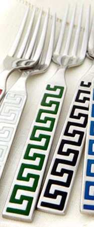 Greek Key-Green (Stainless) by Godinger
