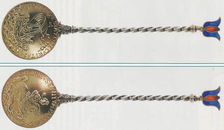 Historical Figures Souvenir Spoon (Sterling) by Georg Adam Scheid