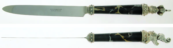 Elephant-Black Marble (Silverplate) by Jean Boggio Flatware