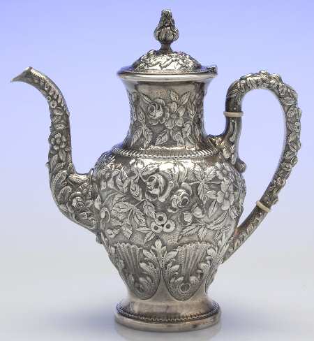 Repousse-Full-Hand Chased (925-1000) by Kirk Stieff