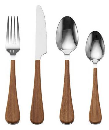 Wooden Finish Handle (Stainless) by Mikasa