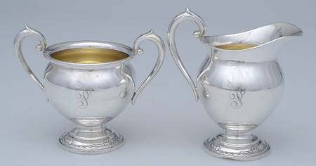 Damask Rose (Sterling, 1946, Hollowware) by Oneida Silver