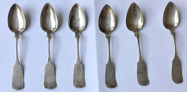 Coin Silver Flatware by P. Fries