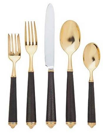 Leopardo Gold Black (Gold Electroplate) by Ricci (Argentieri)