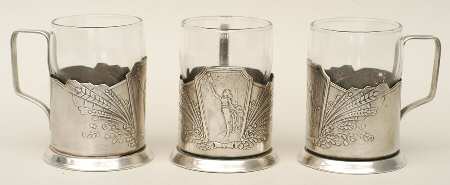 Russia Silverplate Hollowware by Unknown Manufacturer
