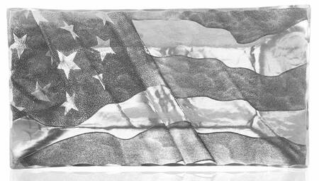 American Flag (Aluminum, Hollowware) by Wendell August