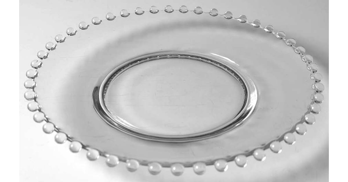Candlewick Clear (Stem 3400) Luncheon Plate by Imperial Glass-Ohio