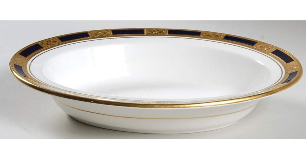Empress Cobalt 10" Oval Vegetable Bowl by John Aynsley & Sons ...