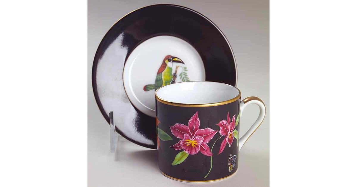 Jaguar Jungle Flat Demitasse Cup & Saucer Set by Lynn Chase