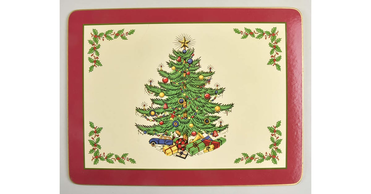Christmas Tree (Narrow Green Band) Corkboard Placemat by Cuthbertson