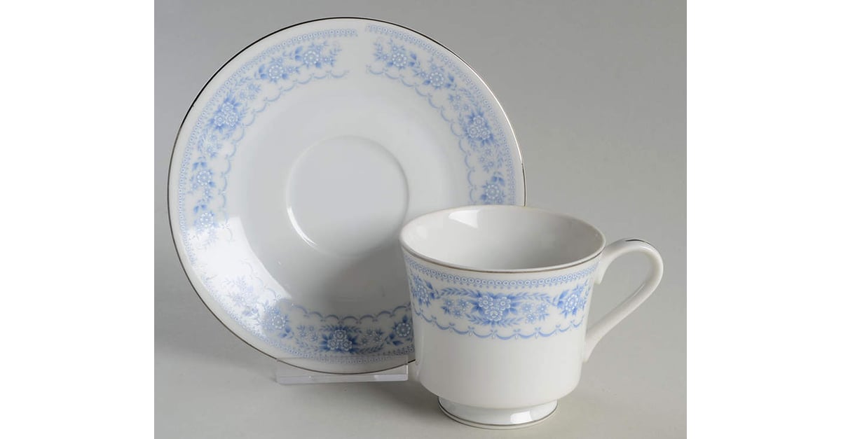 Blue Contessa Footed Cup & Saucer Set by Fine China of Japan ...